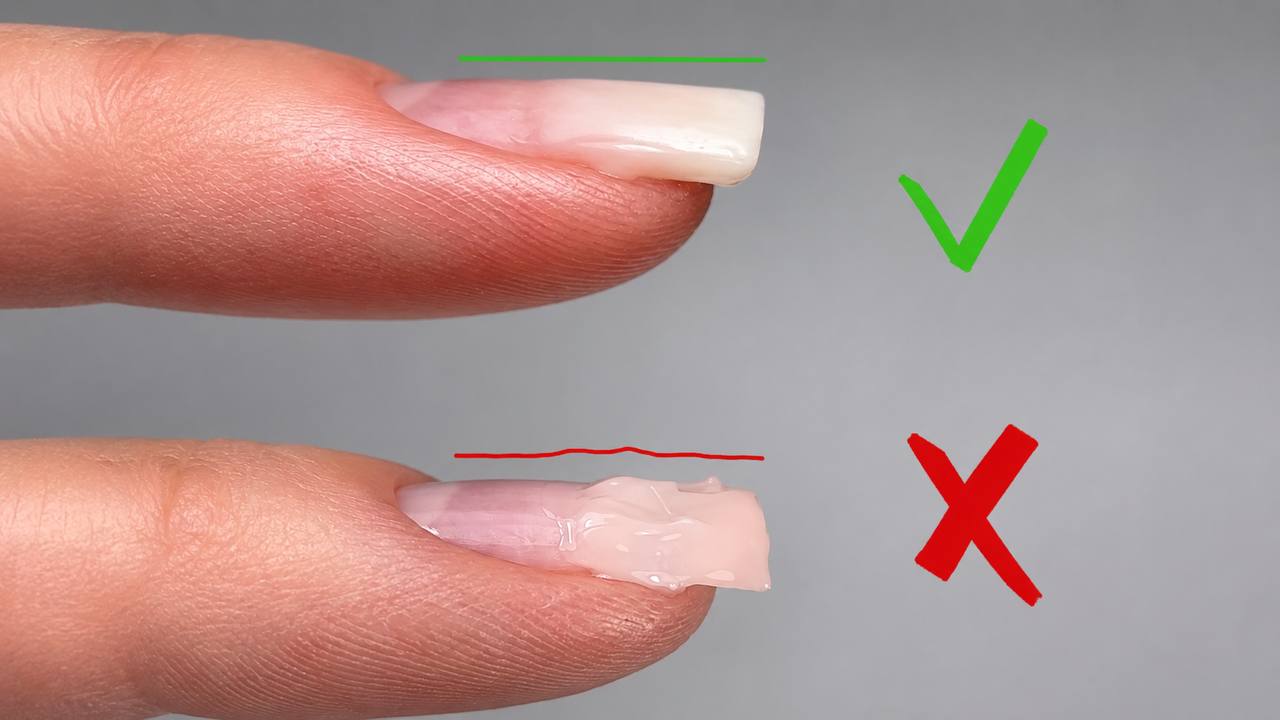 How to Strengthen the Free Edge with Jelly Gel with minimum Filing ?