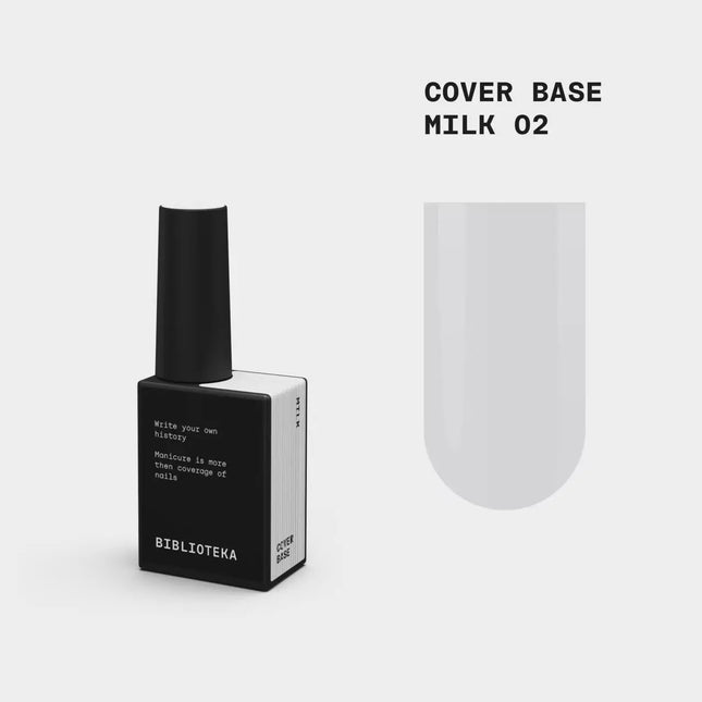 BIBLIOTEKA Παλτό βάσης κάλυψης №02 Milky 10ml