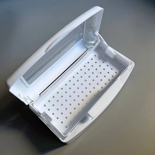 Contenedor para desinfección de instrumentos con tapa transparente de 0,5 l