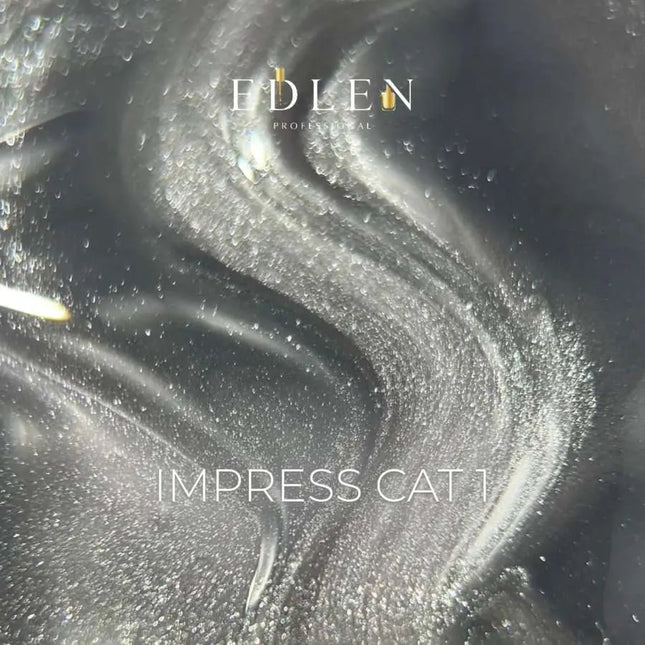 Edlen Cat Eye Impress n.º 1 Plateado 9ml