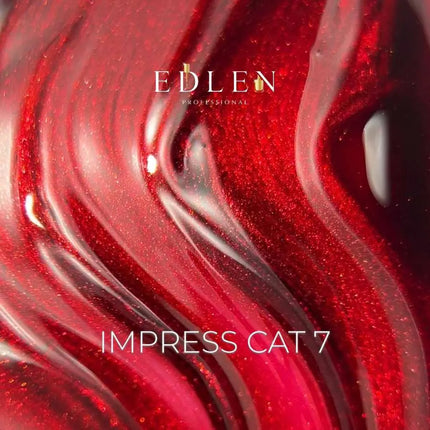 Edlen Cat Eye Impress Nr. 7 Rote Himbeere 9ml