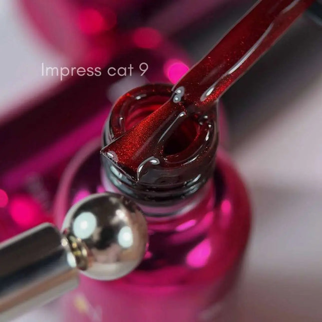 Edlen Cat Eye Impress №9 Rojo 9ml