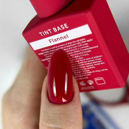 Cover Tint Base Farbe Flanell "Bright red" 15 ml HEYLOVE