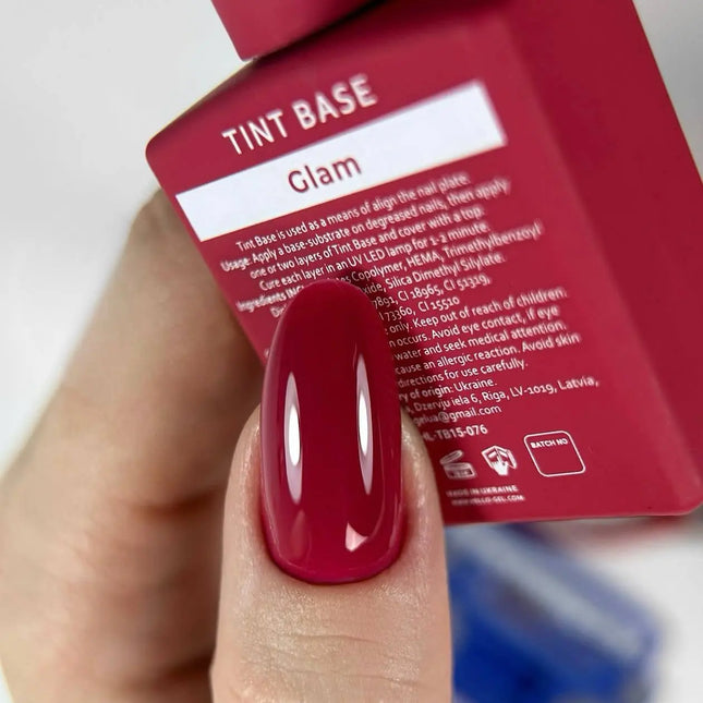 Strato di base Tint Base Color Glam "Pinkish red" 15 ml HEYLOVE