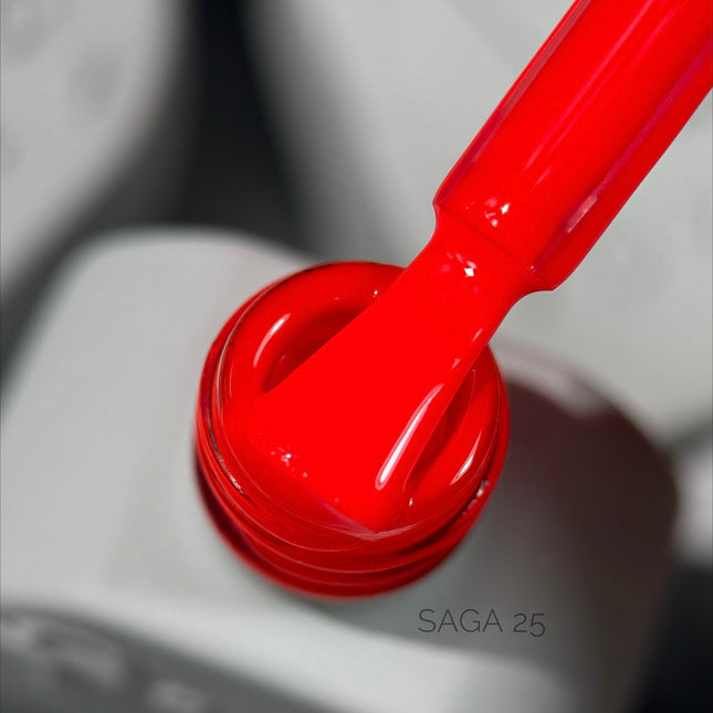 Gel Polish Saga 25 Bright Red 10 ml