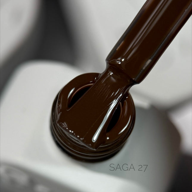 Gel Polish Saga 27 Dark Brown 10 ml