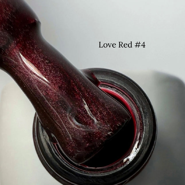 Gel Polish Saga Love Red 4 Red Wine 10 ml