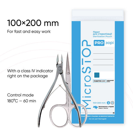 Craft bag for sterilization MicroSTOP 60*100mm (Transparent) 100pcs
