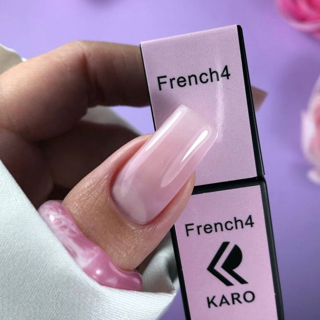 Gel Polish French 4 Translucent Pink 8ml KARO