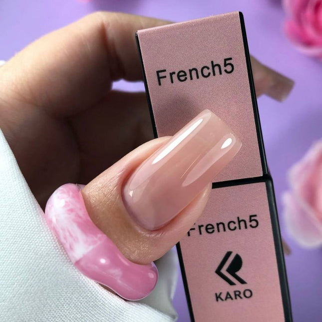 Gel Polish French 5 Translucent Nude 8ml KARO