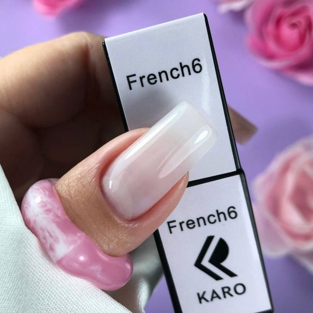 Gel Polish French 6 Translucent Milky 8ml KARO