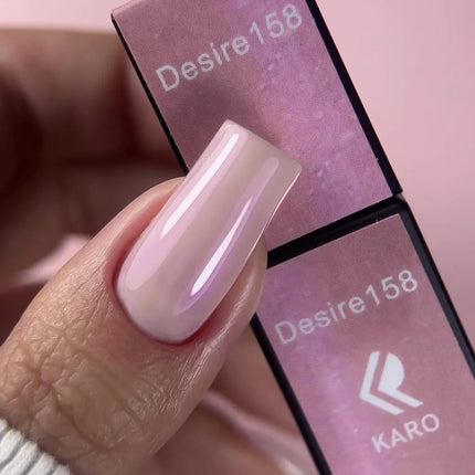 Gel Polish Desire 158 Pinkish beige with shimmer 8ml KARO