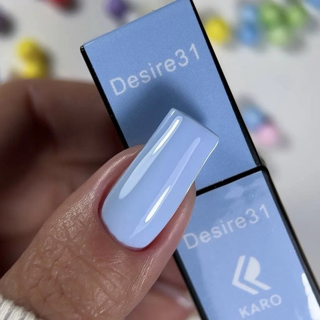Esmalte en gel Desire №31 azul aciano 8ml KARO