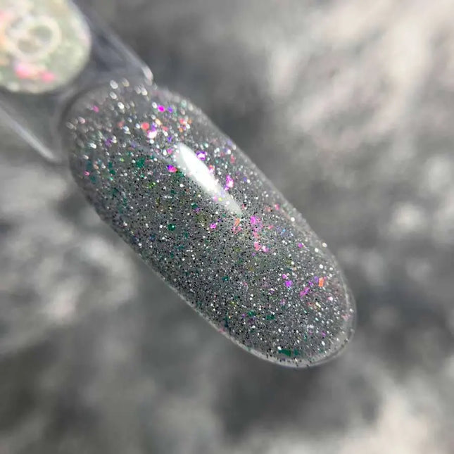 Luna Lurex Basislaag №10 Zilver met holografische folie 13ml