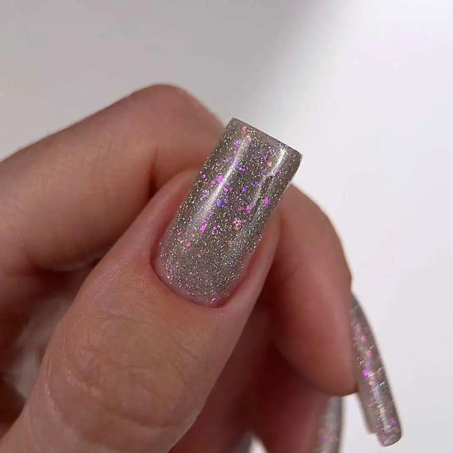 Luna Lurex Basislaag №10 Zilver met holografische folie 13ml