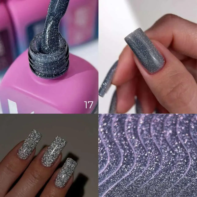 Luna Lurex Basislaag №17 Grijs 13ml