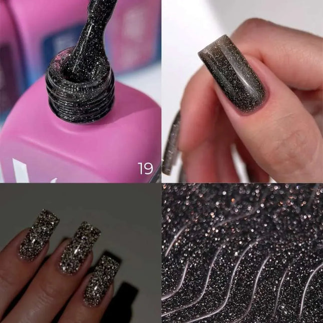 Luna Lurex Basislaag №19 Zwart met Amber ondertoon 13ml