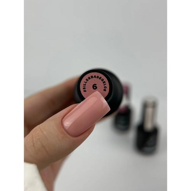 Base BaseGEL №6 15 мл (with brush) Siller - Bottle gel