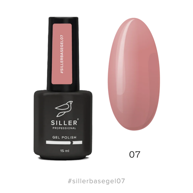 Base BaseGEL №7 15 мл (with brush) Siller - Bottle gel
