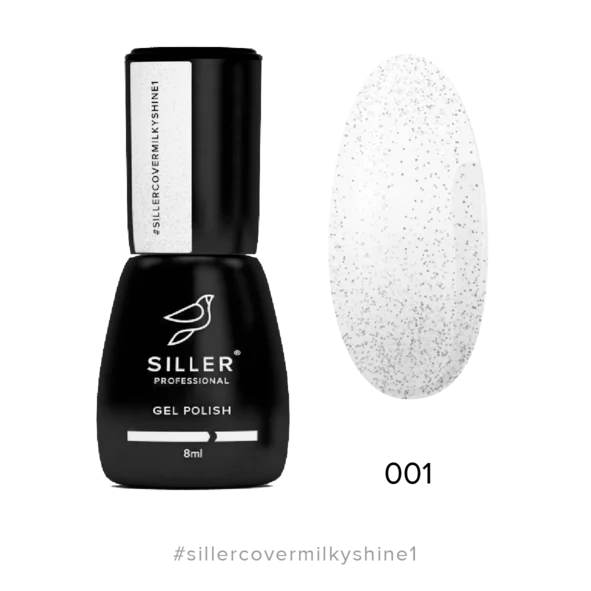 Base Cover MILKY SHINE №1 8 ml (silver) Siller - Cover Base