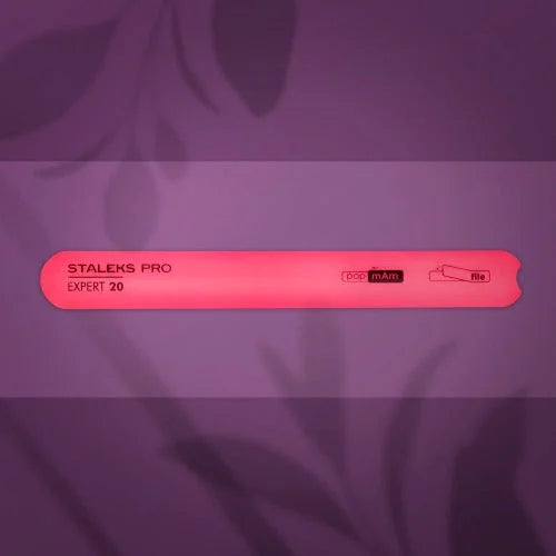Beveled straight plastic nail file (base) Staleks Pro Expert 20 SPBE-20 - Nail File