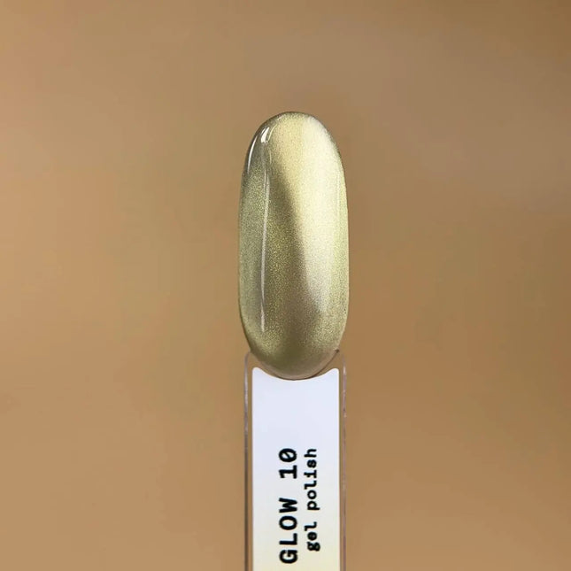 BIBLIOTEKA Cat Eye Gel Polish №10 Solar Glow 10ml - Golden