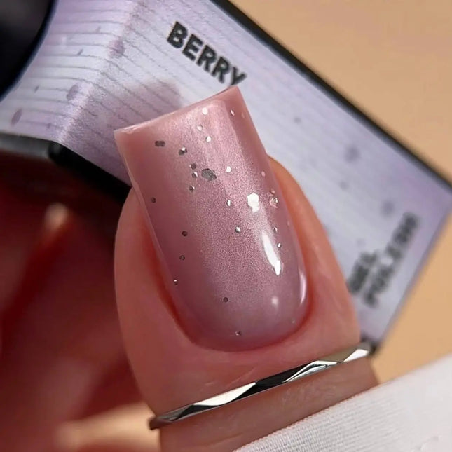 BIBLIOTEKA Cat Eye Gel Polish №21 Berry 10ml - Cold pink