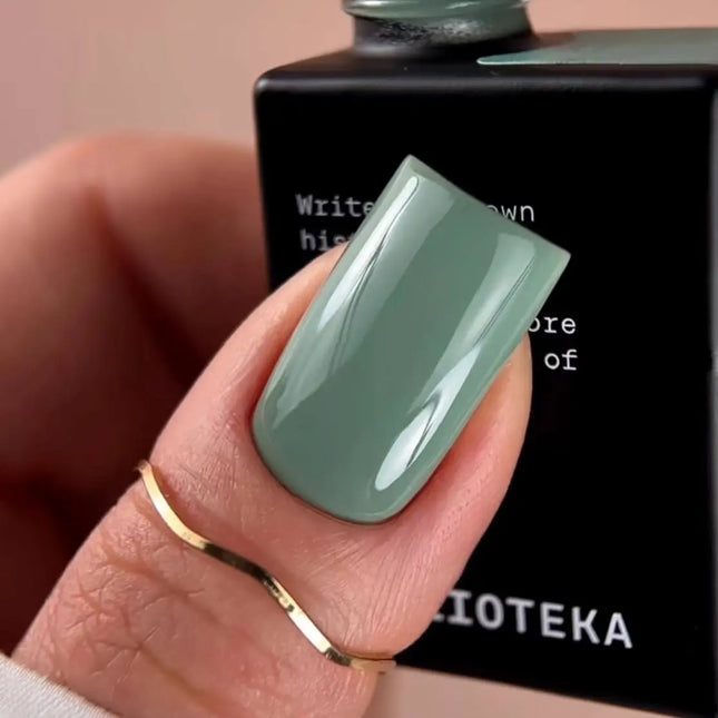 BIBLIOTEKA Gel Polish №018 Moss 10ml - Warm green color