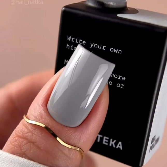 BIBLIOTEKA Gel Polish №019 Mist 10ml - Soft gray color