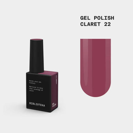 BIBLIOTEKA Gel-Nagellack №022 Claret 10ml - Claret-Wein