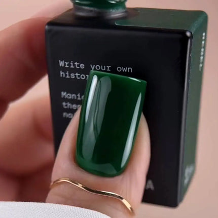 BIBLIOTEKA Gel Polish №032 Rebel 10ml - Dark green color