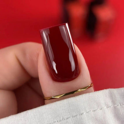 BIBLIOTEKA Gel Polish №045 Wine 10ml - Red with plum color