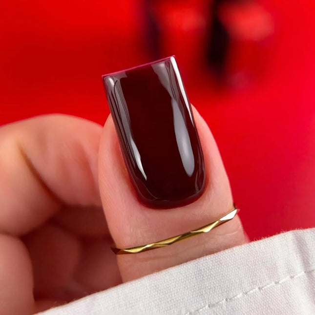 BIBLIOTEKA Gel Polish №047 Oxblood 10ml - Deep red burgundy color