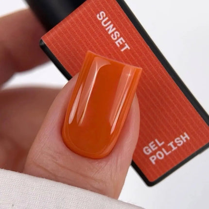 BIBLIOTEKA Gel Polish №080 Sunset 10ml - Pumpkin Orange