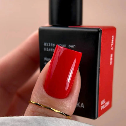 Smalto gel BIBLIOTEKA №014 Only Red 10ml - colore rosso Classic