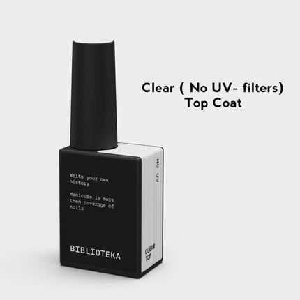 BIBLIOTEKA Couche de finition Clear no UV 10ml