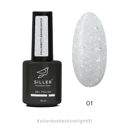 Bottle Shine Light Gel №1 15 ml Siller - Bottle gel