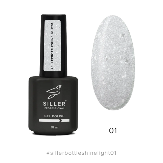 Bottle Shine Light Gel №1 15 ml Siller - Bottle gel