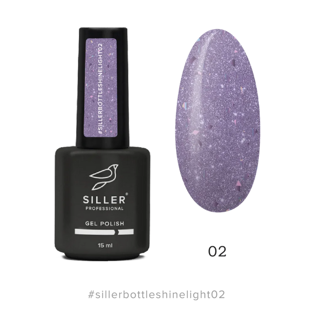 Bottle Shine Light Gel №2 15 ml Siller - Bottle gel