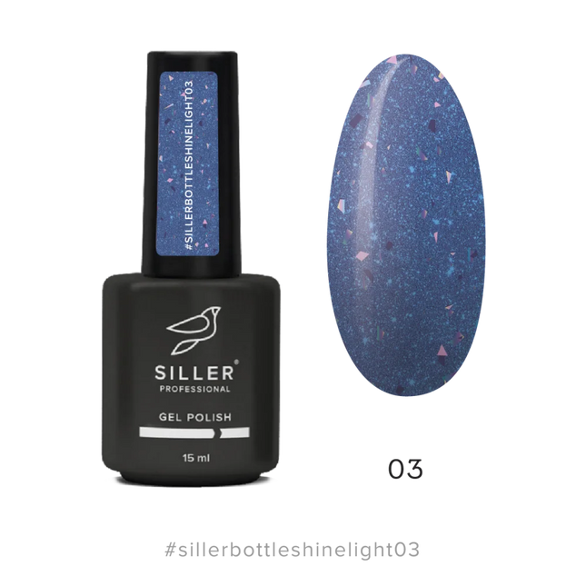 Bottle Shine Light Gel №3 15 ml Siller - Bottle gel
