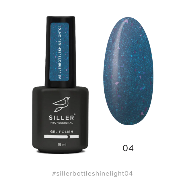 Bottle Shine Light Gel №4 15 ml Siller - Bottle gel