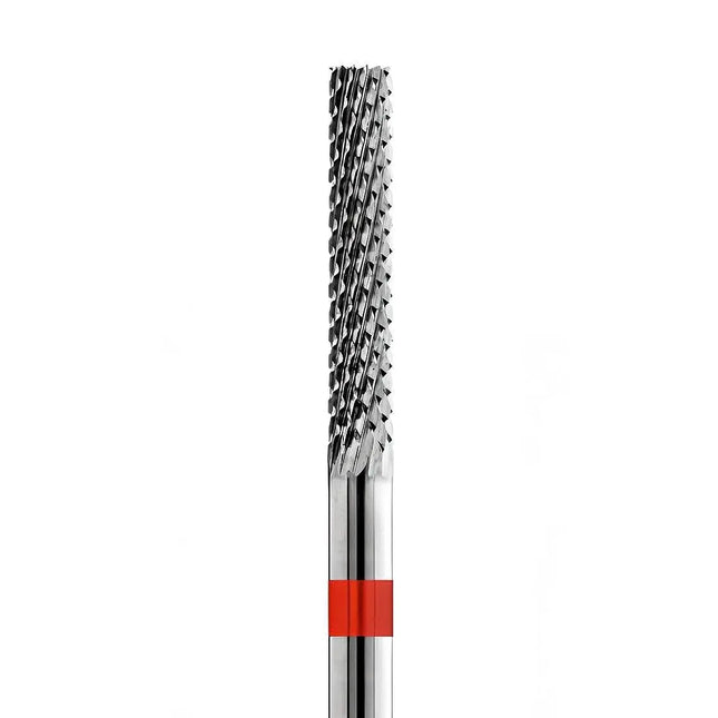 Freză cilindrică din carbură pentru aparat de frezat unghii „Cylinder” 2.3mm roșie 21023