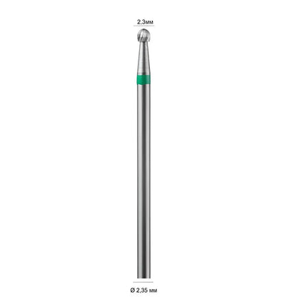 Carbide Nail Drill Bit "Ball” 2.3mm Green 406702M