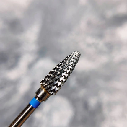 Fresa de carburo para torno de uñas "maíz" 5mm azul 31235