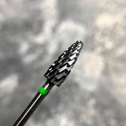 Carbide Nail Drill Bit "Corn” 5mm Green H707cK Nisima