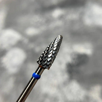 Hartmetall-Nagelfräser „Corn“ 5 mm Blau H707mK Nisima