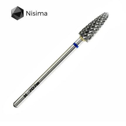 Hartmetall-Nagelfräser „Corn“ 5 mm Blau H707mK Nisima