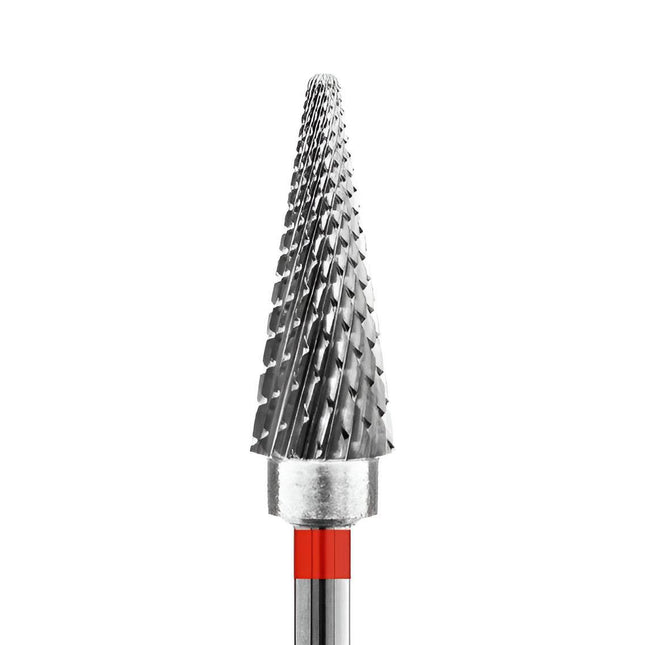 Freza pentru unghii din carbură „Con” 6mm Roșu 21160