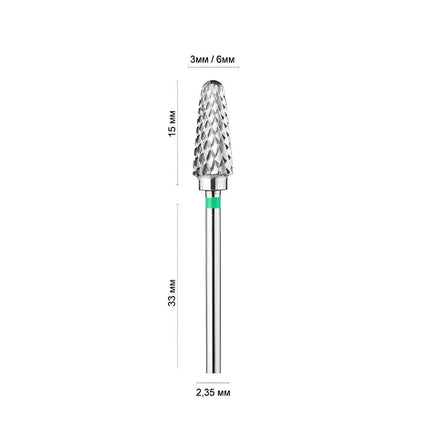 Carbide Nail Drill Bit "Frustum” 6mm Green 148.41360