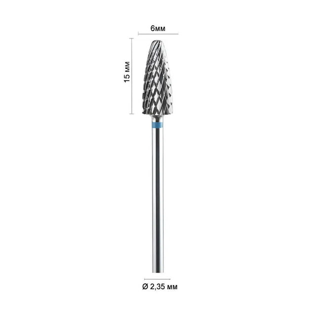 Freza din carbură pentru unghii „Porumb” 6mm Albastru 602001M